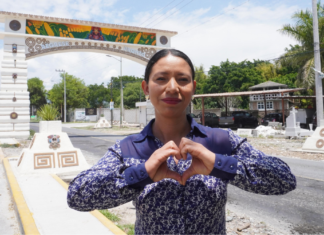 San Diego Chalma estrena arco de bienvenida con Obra Comunitaria