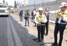 Calle Romero Vargas y de Diagonal Central, con 41% de avance