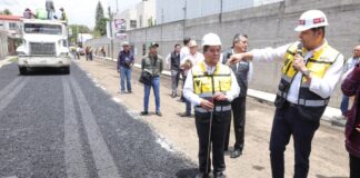 Calle Romero Vargas y de Diagonal Central, con 41% de avance