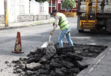 Puebla capital realiza bacheo en colonia El Carmen