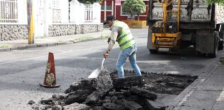 Puebla capital realiza bacheo en colonia El Carmen