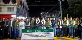 Texmelucan abre calles Miguel Hidalgo y Benito Juárez en San Juan Tuxco