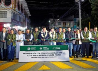 Texmelucan abre calles Miguel Hidalgo y Benito Juárez en San Juan Tuxco