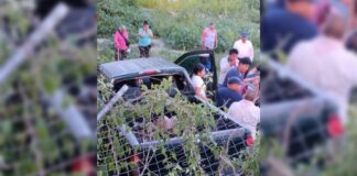 Pareja resulta lesionada tras caer a barranca en Teopantlán