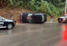 Choque en Arco Oriente de Teziutlán deja dos menores lesionados
