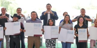 Armenta entrega apoyos para contingencias agropecuarias en Tehuacán