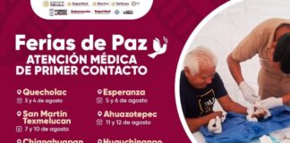 Llegarán Ferias de Paz y atención médica a municipios poblanos