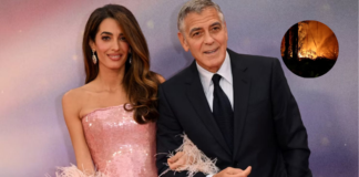 George y Amal Clooney evacúan su casa por incendios en Francia