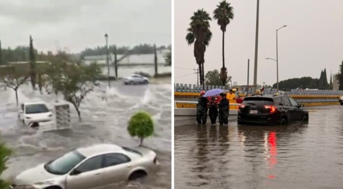 Lluvias dejan inundaciones en Huejotzingo, Amozoc y Puebla capital