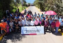 Bety Sánchez inaugura rehabilitación de carretera Jicolapa-Tlalixtlipa