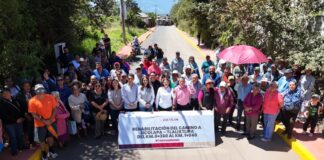 Bety Sánchez inaugura rehabilitación de carretera Jicolapa-Tlalixtlipa