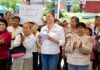 Laura Artemisa destaca participación vecinal para barda en panteón de Xilita