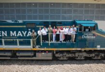 Sheinbaum anuncia las primeras 12 locomotoras del Tren Maya de carga