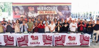 Tonantzin Fernández encabeza Miércoles del Pueblo con cholultecas