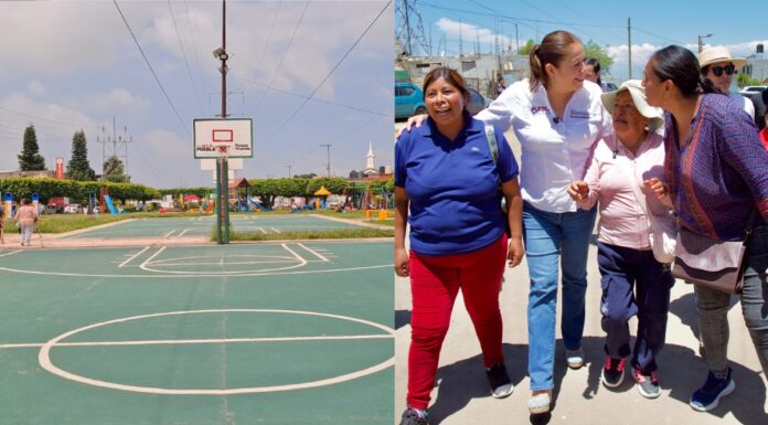 Con Obra Comunitaria rehabilitan Centro Deportivo en Huauchinango