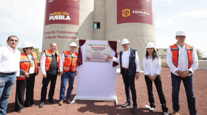 Inauguran planta de tratamiento de aguas en Tepeaca