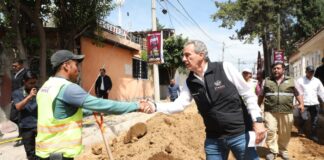 Pepe Chedraui supervisa pavimentación en Guadalupe Hidalgo 2da. Sección