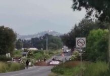 Habitantes de Santa María La Alta bloquean la Puebla–Tehuacán