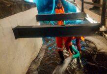 Realizan lavado en Puente de Bubas tras lluvias
