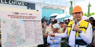 Armenta supervisa rehabilitación de Prolongación de Avenida 3 Sur