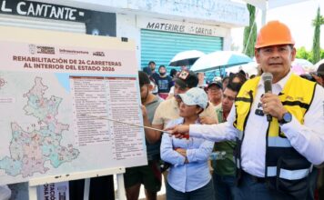 Armenta supervisa rehabilitación de Prolongación de Avenida 3 Sur