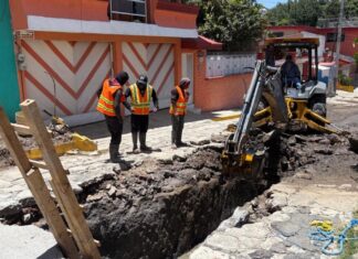 Refuerzan inspección y reparación de socavones en Puebla capital