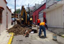 Por aparición de socavón, piden cambio de pavimento en colonia Buenos Aires