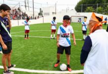 San Pedro Cholula realiza práctica de fútbol con Topos FC