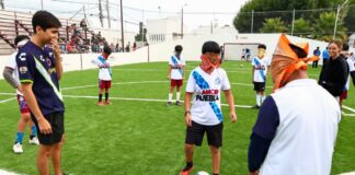 San Pedro Cholula realiza práctica de fútbol con Topos FC