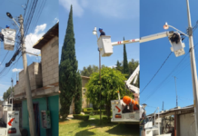 San Pedro Cholula realiza más de 140 acciones de alumbrado público