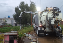 Mantienen operativo permanente por lluvias en San Pedro Cholula