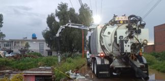Mantienen operativo permanente por lluvias en San Pedro Cholula