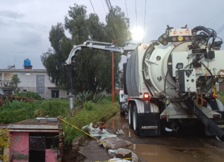 Mantienen operativo permanente por lluvias en San Pedro Cholula