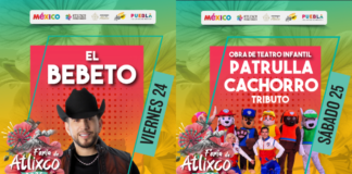 El Bebeto y Patrulla Cachorro llegan a la Feria de Atlixco 2026