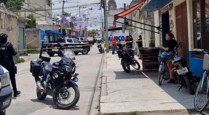 Hombre muere tras ser baleado en calles del barrio Texmelucan