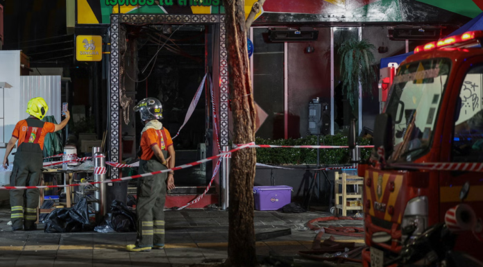 Incendio en bar de Bangkok deja 27 muertos y 18 heridos
