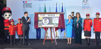 Billete de Lotería celebra 200 años de relaciones México-Francia