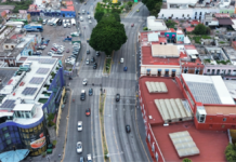 Detectan coladeras tapadas con concreto en el bulevar 5 de Mayo
