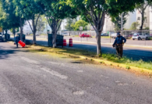 Dan mantenimiento a camellones en vialidades de Puebla