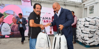 SEDIF entrega apoyos alimentarios en Hueyotlipan