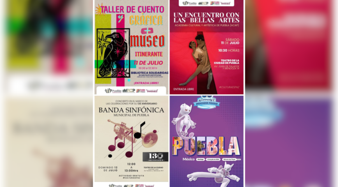 Conoce la cartelera cultural del fin de semana en Puebla