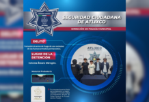 Detienen a cuatro sujetos en Atlixco con arma de uso exclusivo