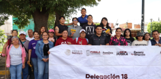 San Pedro Cholula realiza faena comunitaria en Jesús Tlatempa
