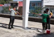 GN realiza jornada de labor social en primaria de Puebla
