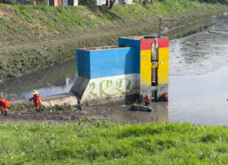 Limpian vaso regulador Puente Negro ante fuertes lluvias