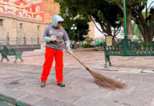 Refuerzan limpieza en el Zócalo y la Juárez tras partido México
