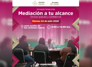Atlixco llevará jornada de mediación a San Jerónimo Caleras