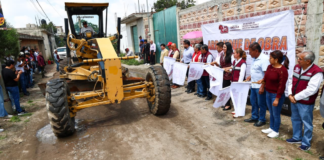 San Pedro Cholula inicia obras viales en dos juntas auxiliares