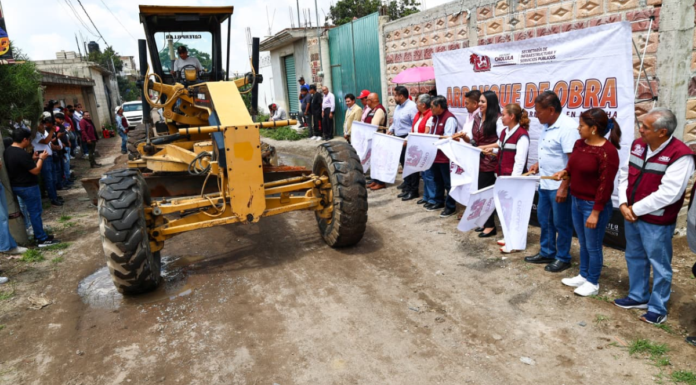 San Pedro Cholula inicia obras viales en dos juntas auxiliares