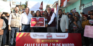 Pepe Chedraui inicia rehabilitación vial en San Jerónimo Caleras